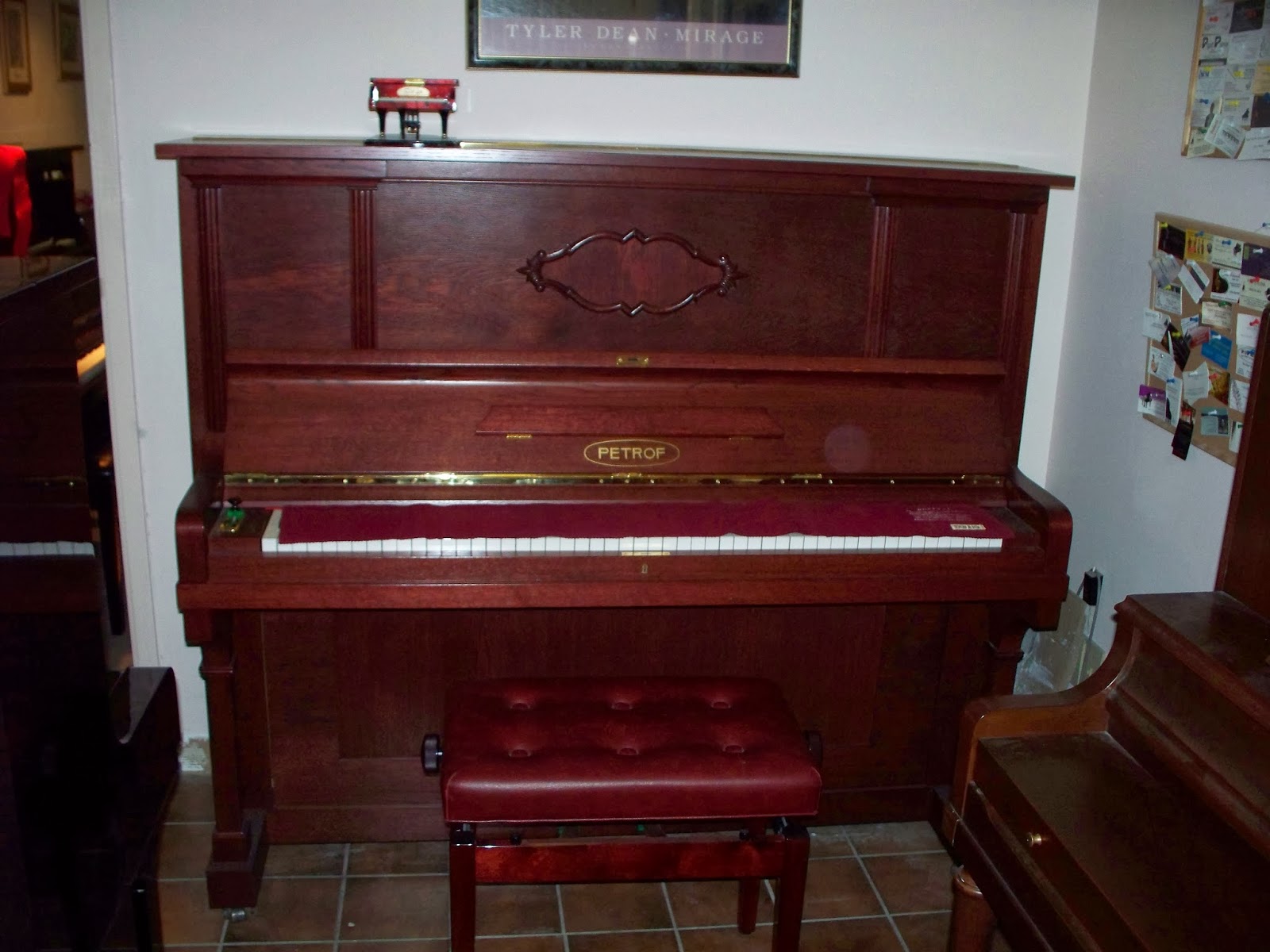 Petrof upright piano 54