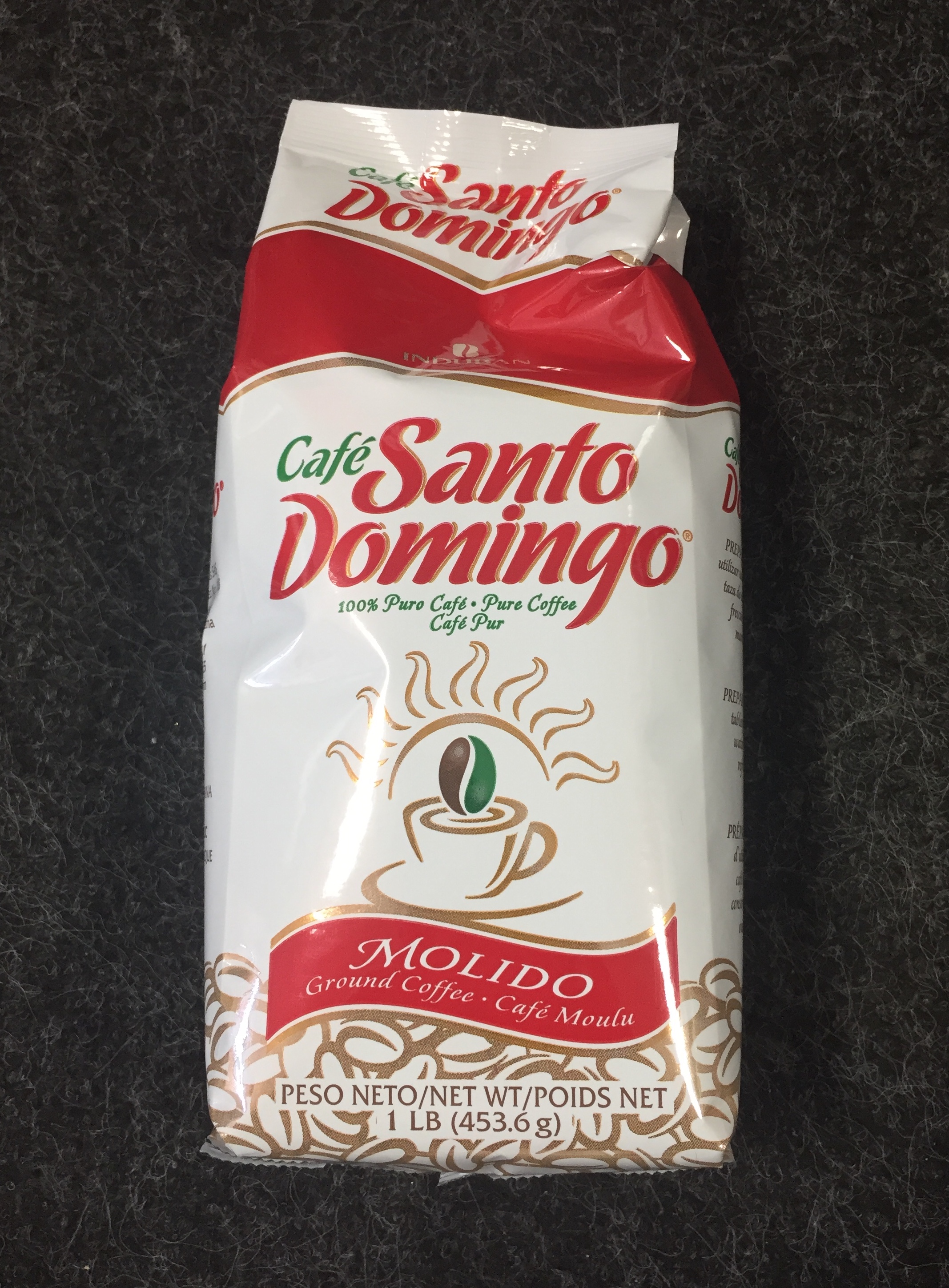 Cafe Santo Domingo - Molido Ground Coffee - 1lb (453.6g) - Dominican Republic