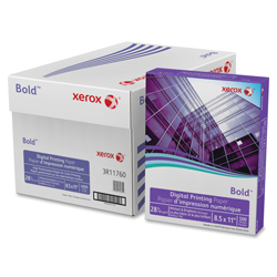 Xerox® Bold Digital Printing Paper 8.5"x11", 98 Brightness, 24Lbs, White 24# FSC, 500/ream, 5000 sheets/carton