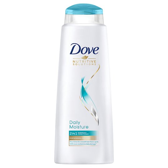 Dove Nutritive Solutions 2 in 1 Shampoo and Conditioner, Daily Moisture 12 oz (Pack of 6)