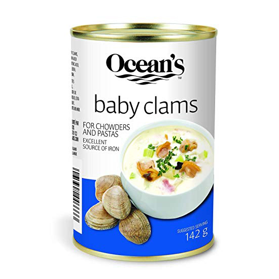 Ocean's Baby Clams - 12x142g (24 cases minimum)