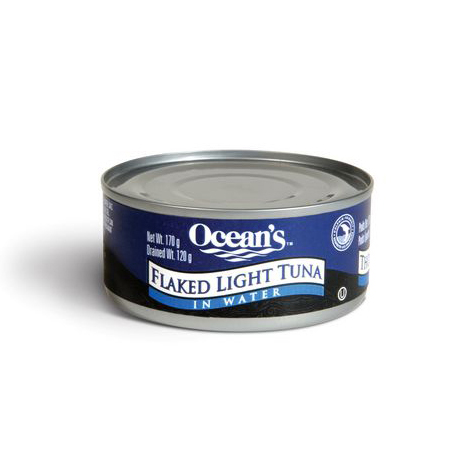 Ocean's Flaked Light Tuna in Water - 24x170g (24 cases minimum)