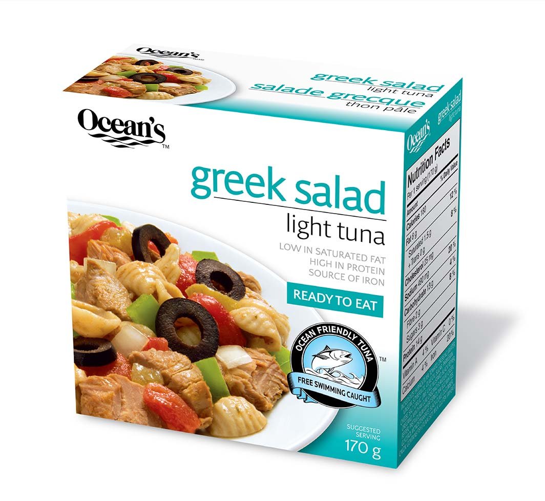 Ocean's Greek Tuna Salad - 12x170g (24 cases minimum)