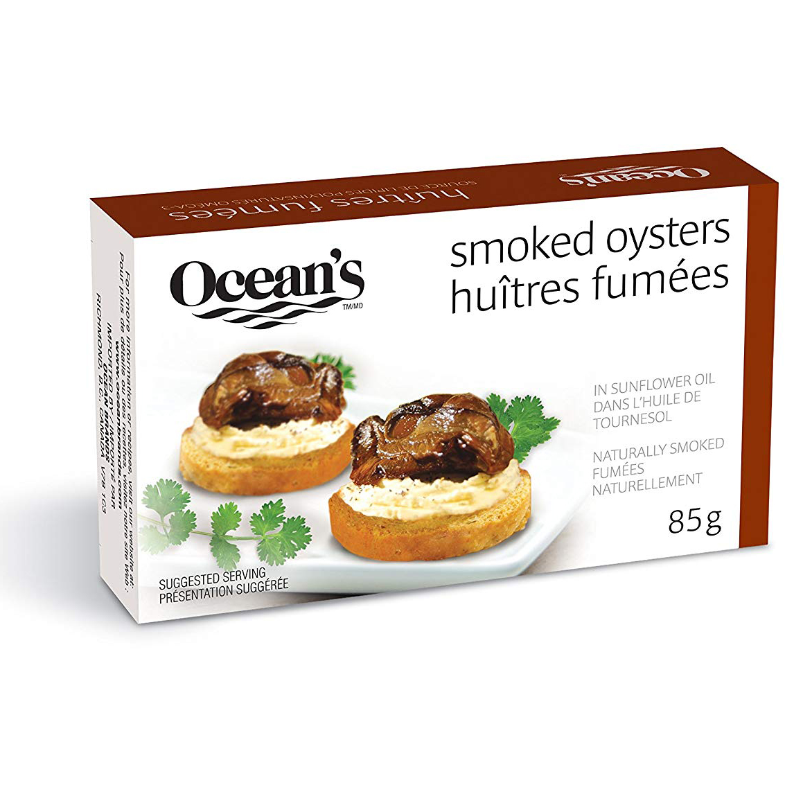 Ocean's Smoked Oysters in Oil - 24x85g (24 cases minimum)