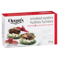 Ocean's Smoked Oysters with Chili in Oil - 24x85g (24 cases minimum)