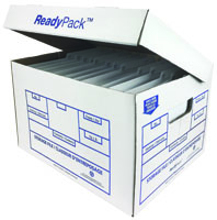 ReadyPack White Storage File Box 15 x12 x10 40B - 12/pack