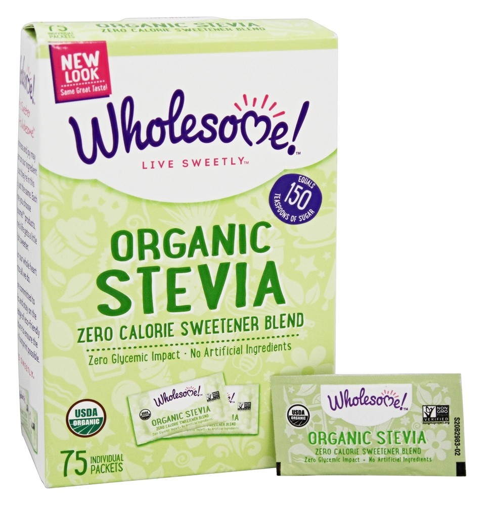 Wholesome Organic Stevia (6 boxes x 35 or 75 Packets)