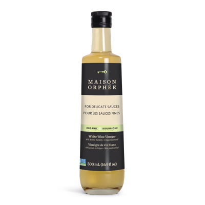 Maison Orphee Organic White Wine Vinegar, 6x500 ml